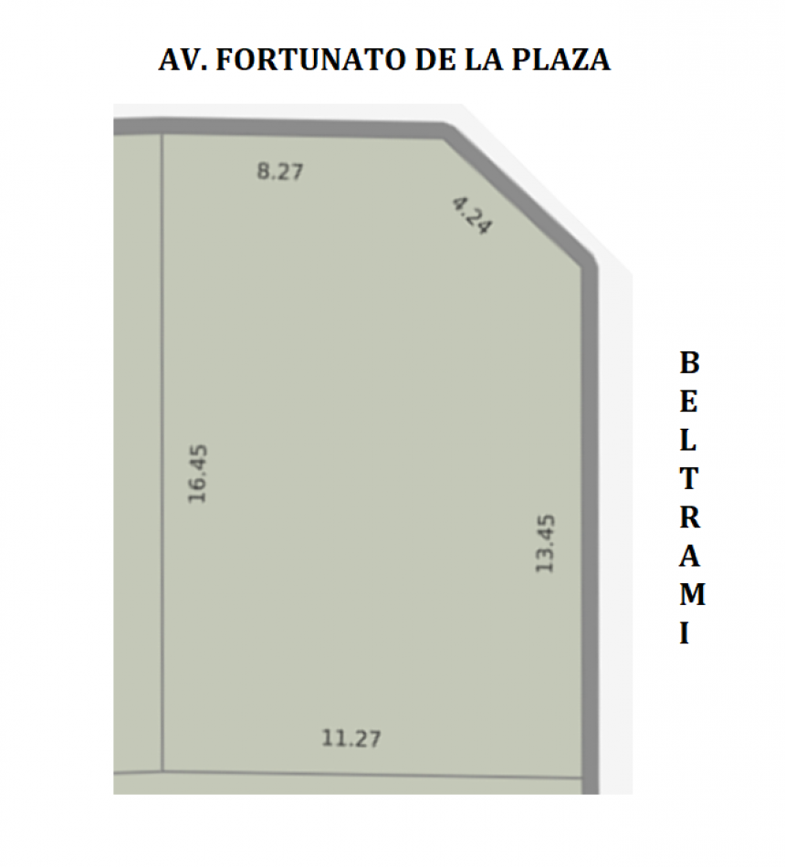 ¡IDEAL INVERSION! **TERRENO SOBRE AV. FORTUNATO DE LA PLAZA ESQUINA CALLE BELTRAMI, BARRIO COLINAS DE PERALTA RAMOS**